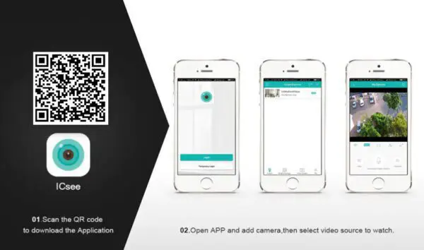 دانلود نرم افزار ICSEE برای دوربین لامپی 360 درجه