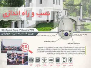 نصب و راه اندازی دوربین مینی اسپیددام IP
