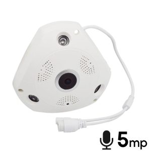 دوربین تحت شبکه پانوراما میکروفن دار IP fisheye camera 5mp