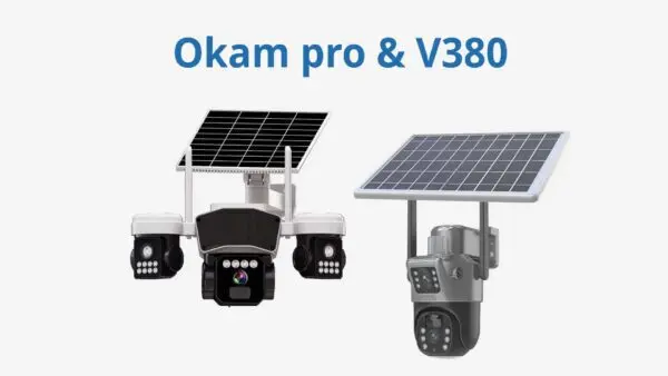 مقایسه دوربین سیمکارتی V380 با OKAM PRO