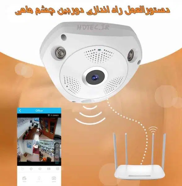 راه اندازی دوربین چشم ماهی VRCAM