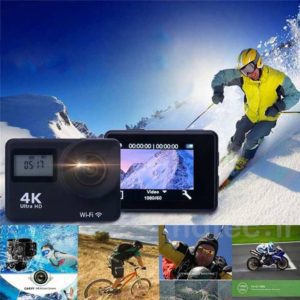 4K Touch Screen Action Camera WIFI Remote Dual Screen 12MP