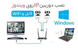 نصب دوربین IP روی ویندوز کامپیوتر لپ تاپ
