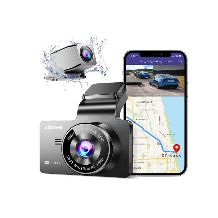 دوربین خودرو AZDOME 4K WiFi GPS