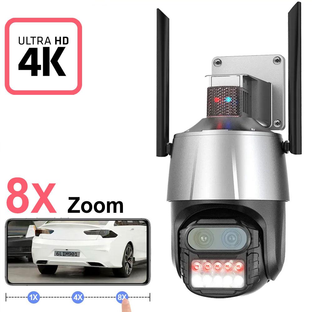 دوربین 4K دو لنزه با زوم 8X هوش مصنوعی Al ردیابی خودکار