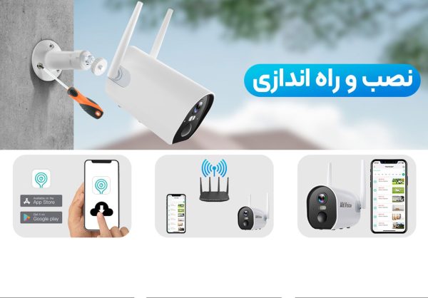 راه اندازی دوربین با اپلیکیشن cloudedge