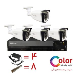 24374پک دوربین مداربسته وارم لایت HDTEC HT2063