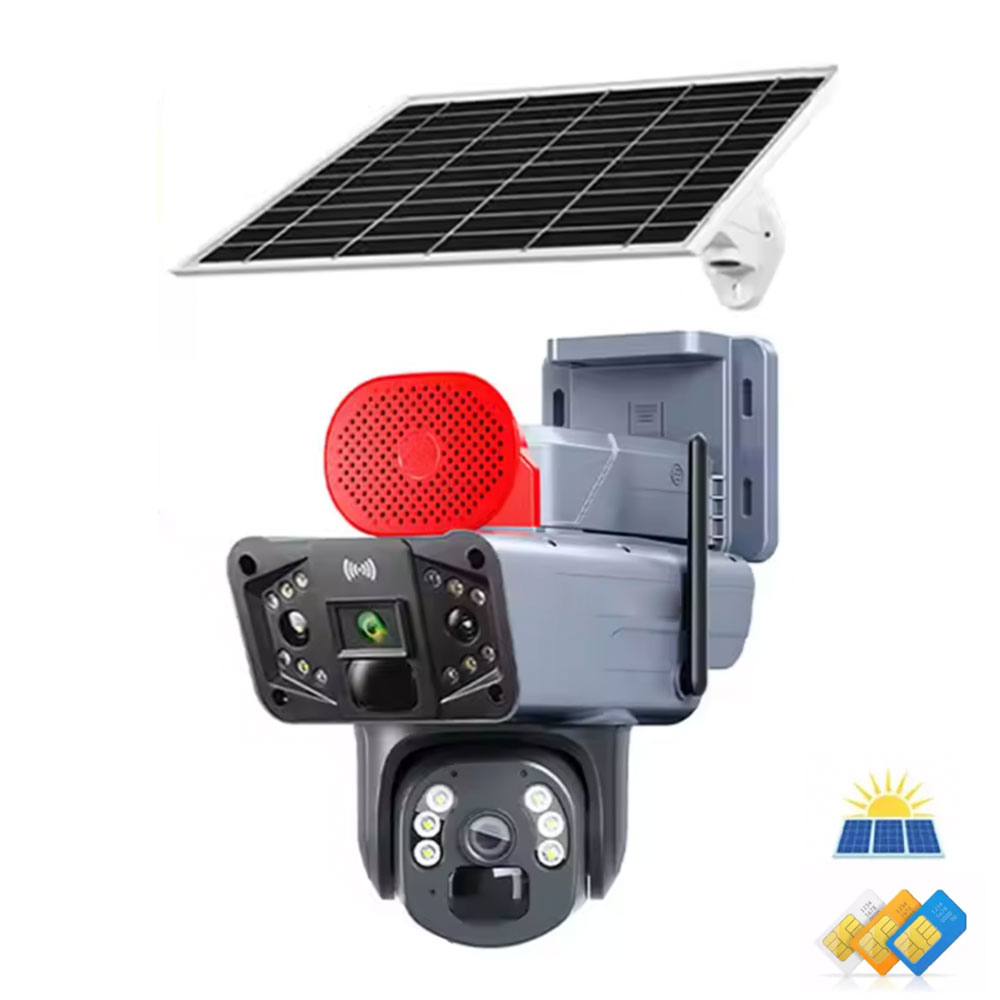 دوربین خورشیدی سیمکارتی دو لنز O KAM Pro مدل TP33 4G