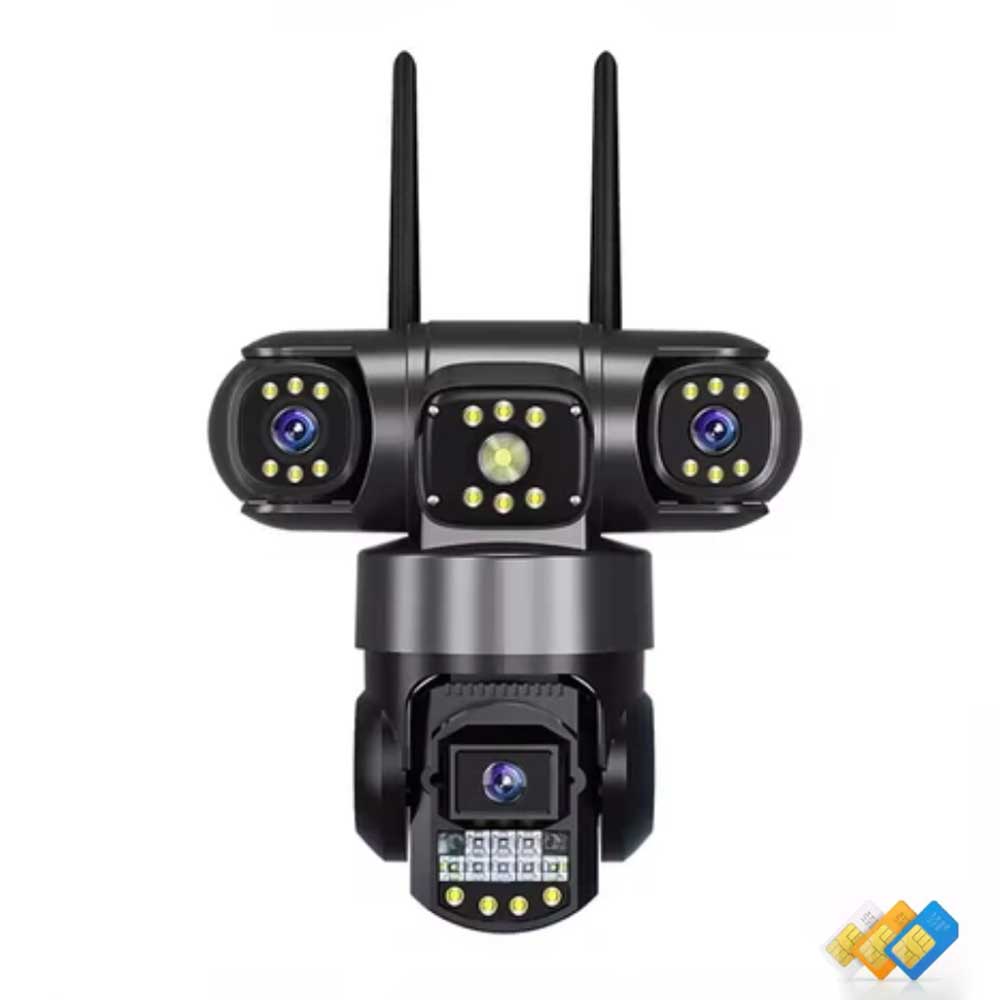 دوربین سیمکارتی ۳ لنز چرخشی 3lens-Rotary-4G