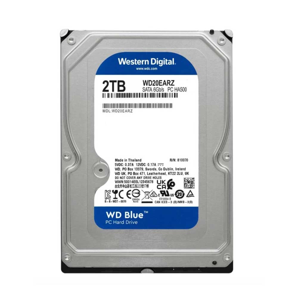 هارددیسک اینترنال وسترن دیجیتال مدل Blue WD20EARZ ظرفیت 2 ترابایت