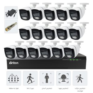 پکیج 16 دوربینه ۵ مگاپیکسل HT-16ch 5mp 16camera
