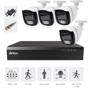 پکیج ۴ دوربینه ۵ مگاپیکسل HT-briton 5mp cctv